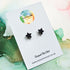Handmade Small Glitter Resin Star Stud Earrings