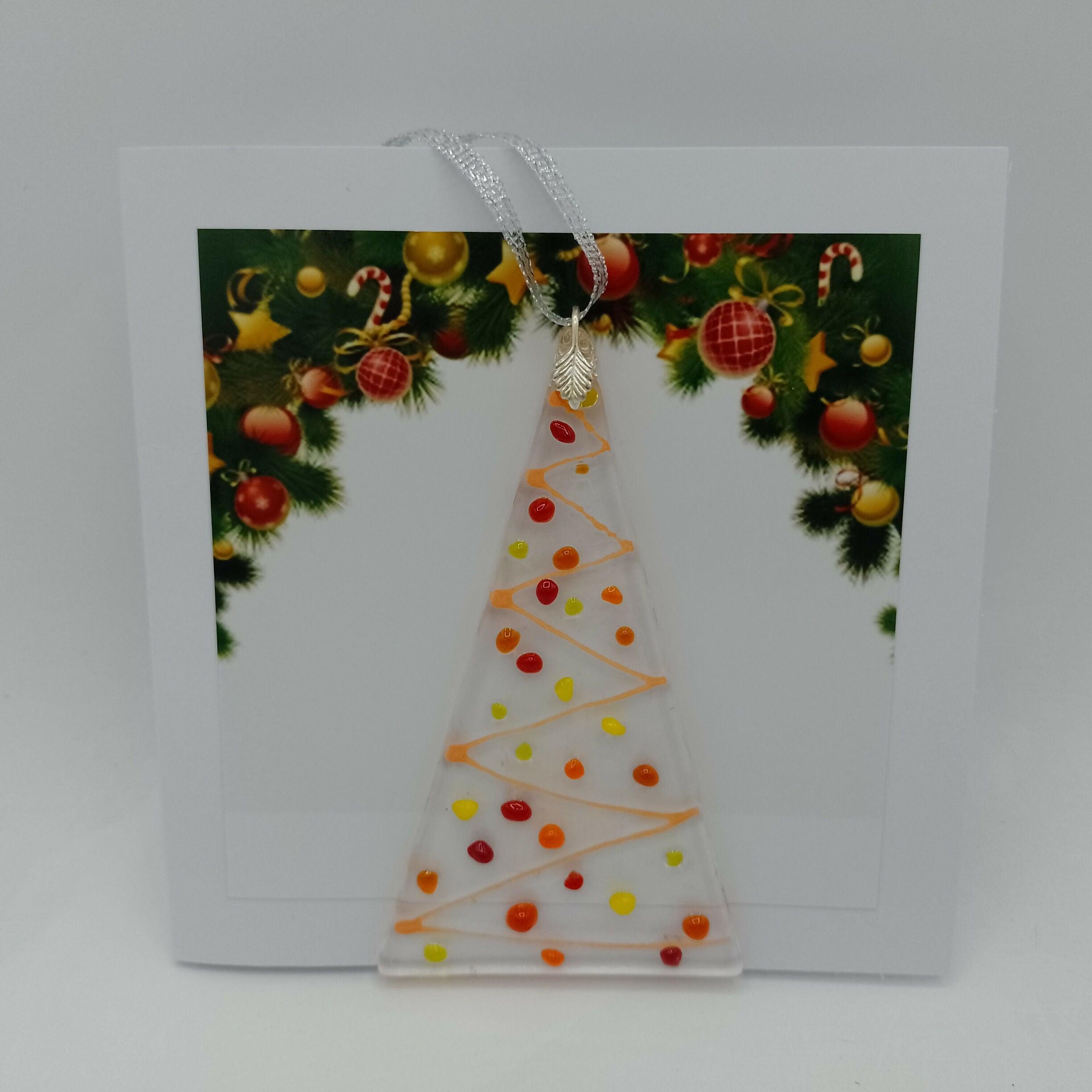 Fused Glass Christmas Card