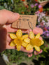 REAL DAFFODIL EARRINGS