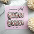 Reusable Pink Abstract Animal Print Handmade Press On Nails