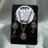 Zebra Print Necklace & Earrings Set