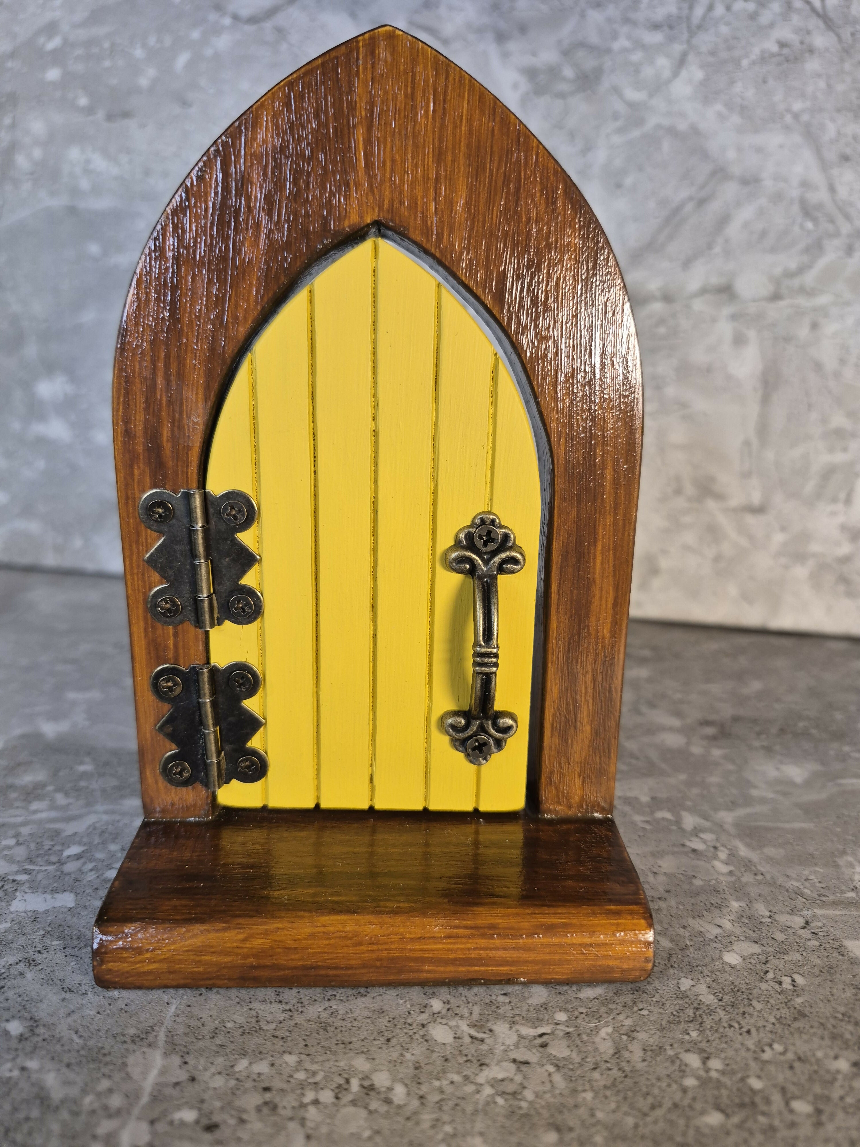 Handcrafted Opening Wooden Arch Fairy Door