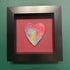 Lovely Multi Coloured Framed Felt Heart