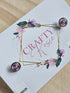 Stainless Steel Real Queen Anne's Lace Flowers Stud Earrings