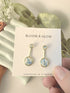 Double Circle 2 in 1 Drop Earrings
