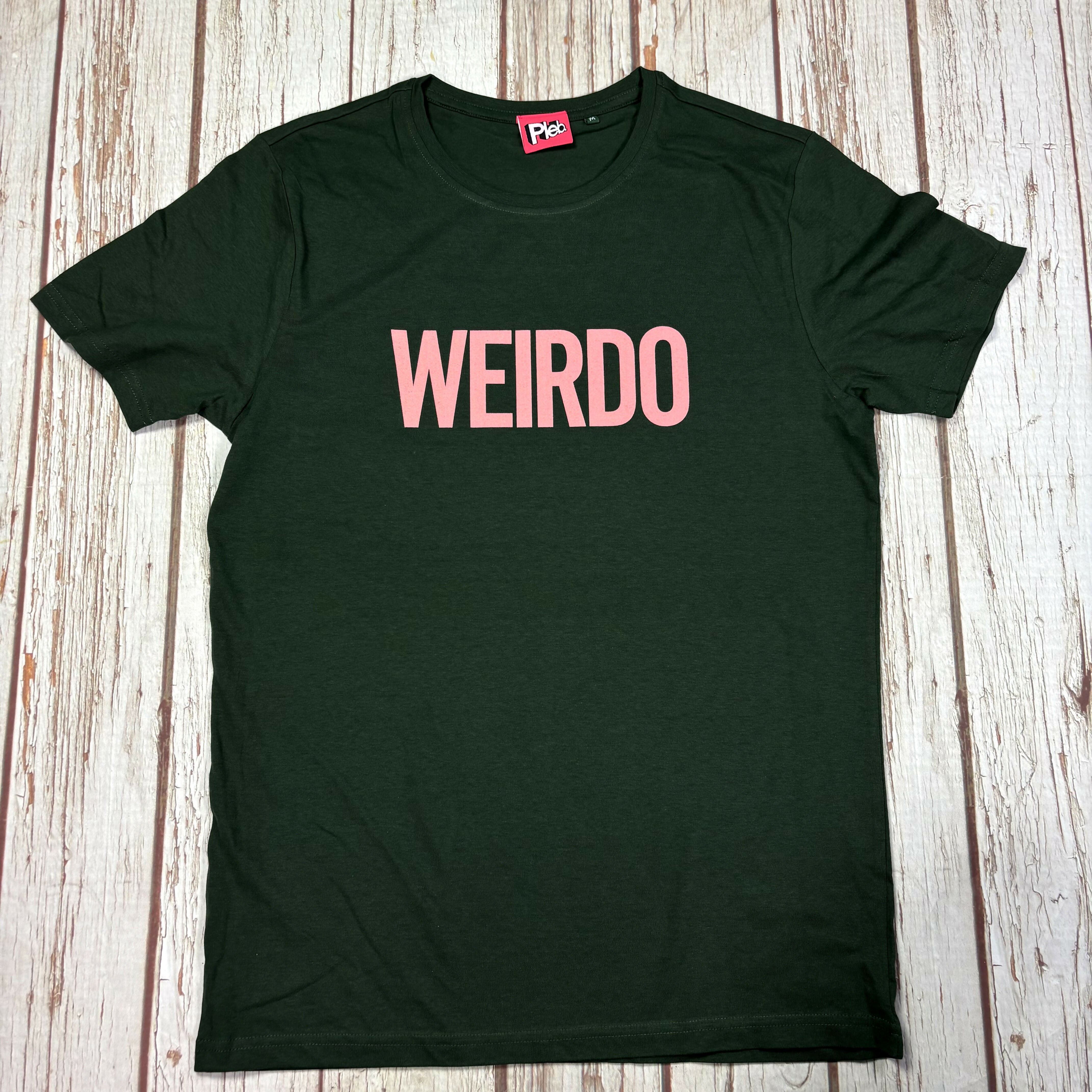 Weirdo Forest Green Organic Cotton Unisex T-Shirt