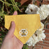 Friendly But Nervous Yellow Snap On/Slip on Dog Bandana