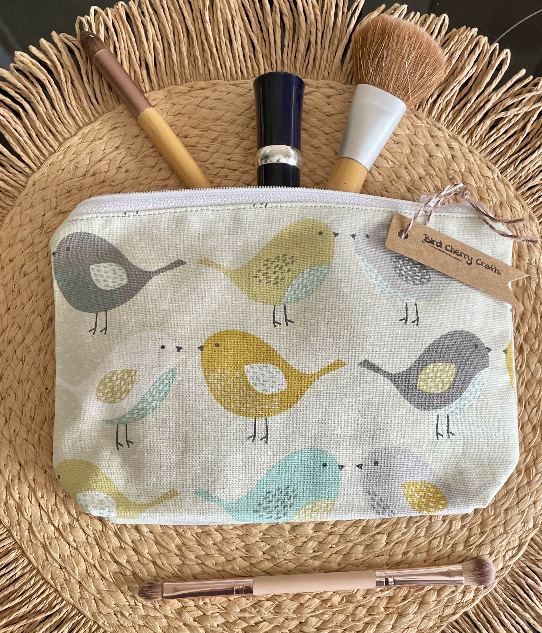 Scandi Bird Cosmetics Bag/ Pencil Case