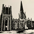Sheffield Cathedral - A4 Hand Carved Lino Print On Card
