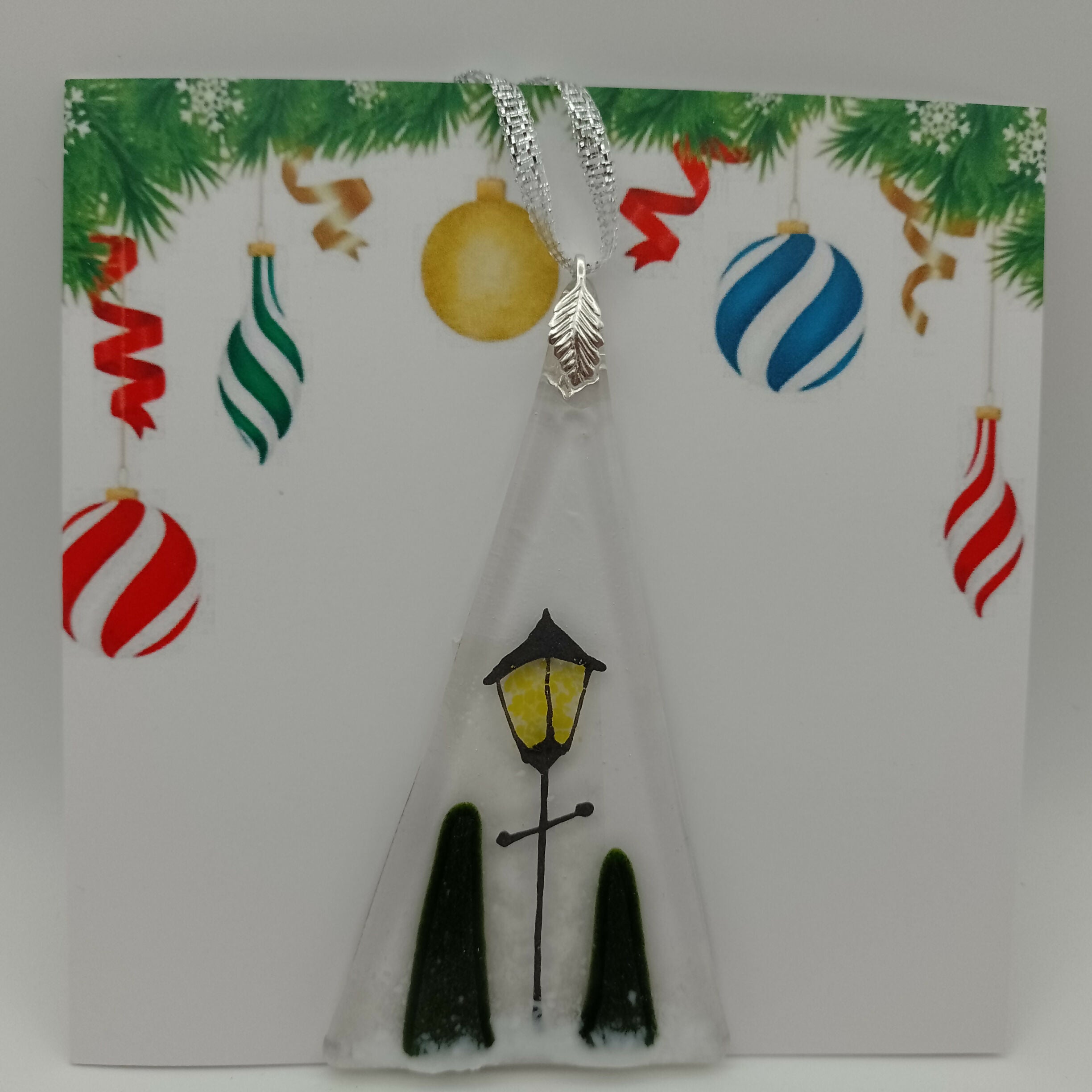 Fused Glass Christmas Card