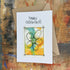 Abstract Sparkle Flower Retirement Card in Yellow