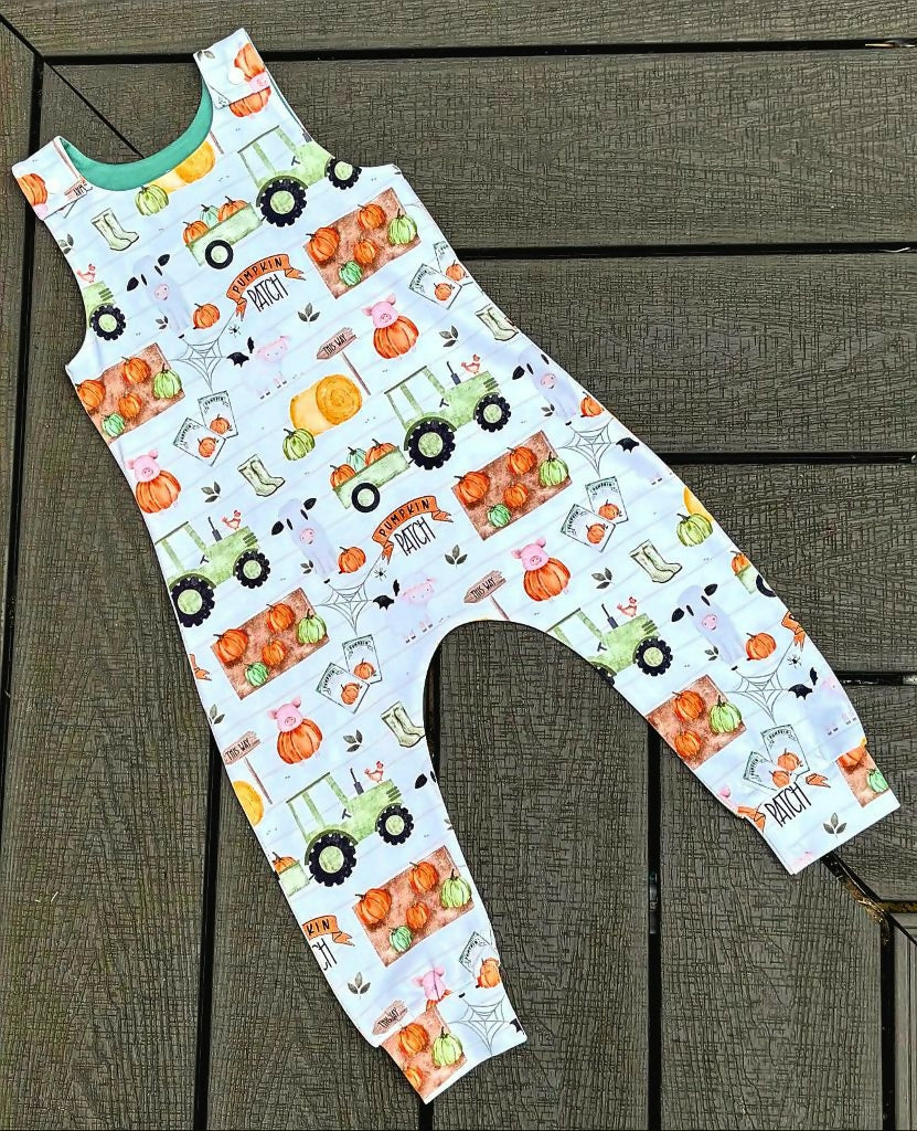 PUMPKIN PATCH ROMPER - NEWBORN