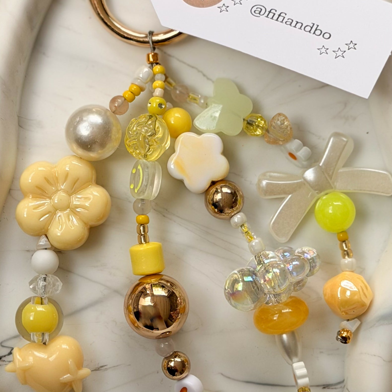 Fifi & Bo Bag Charm Strands Yellow