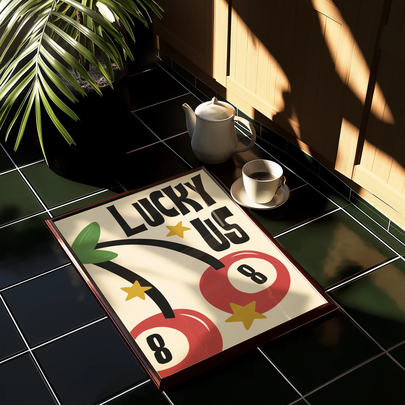 LUCKY US WALL ART PRINT