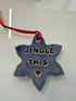 JINGLE THIS BLUE STAR DECORATION