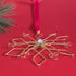 Christmas Snowflake Wire-Art Crystal Tree Hanging; Handmade Ornate Festive Decor