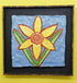 Framed Clay Daffodil Tile
