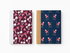 A5 Hardback Notebook | Art led flamingo mushrooms designs