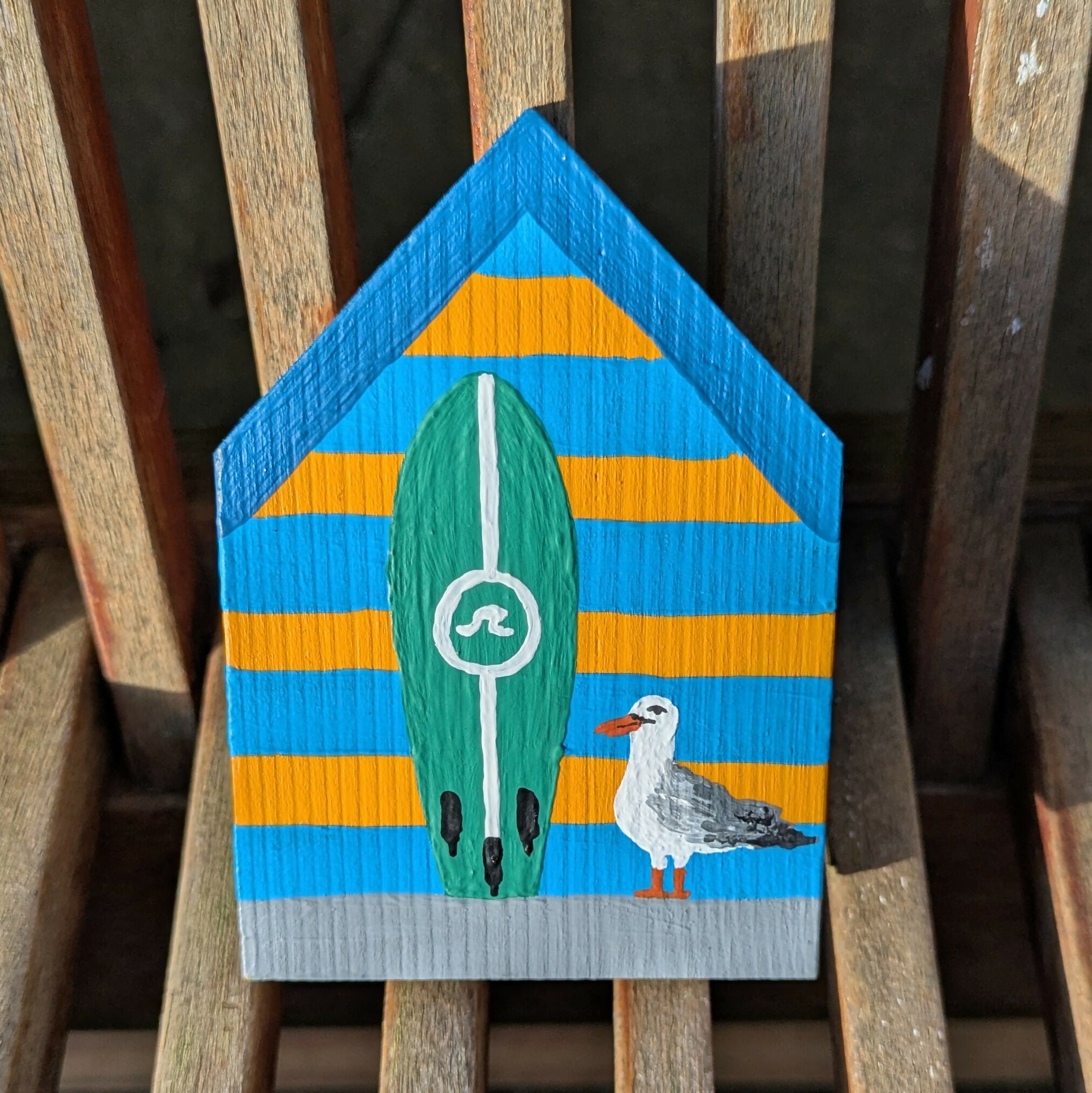 Painted Wooden House - Beach Hut