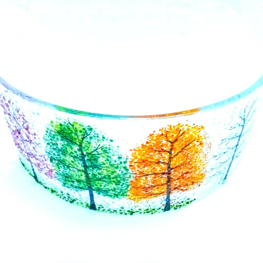 Fused Glass Four Seasons Curve (Large)