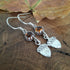 Handmade Silver Acorn Earrings With Amber