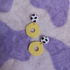 Polymer Clay Organic Donut Cow Print Earrings