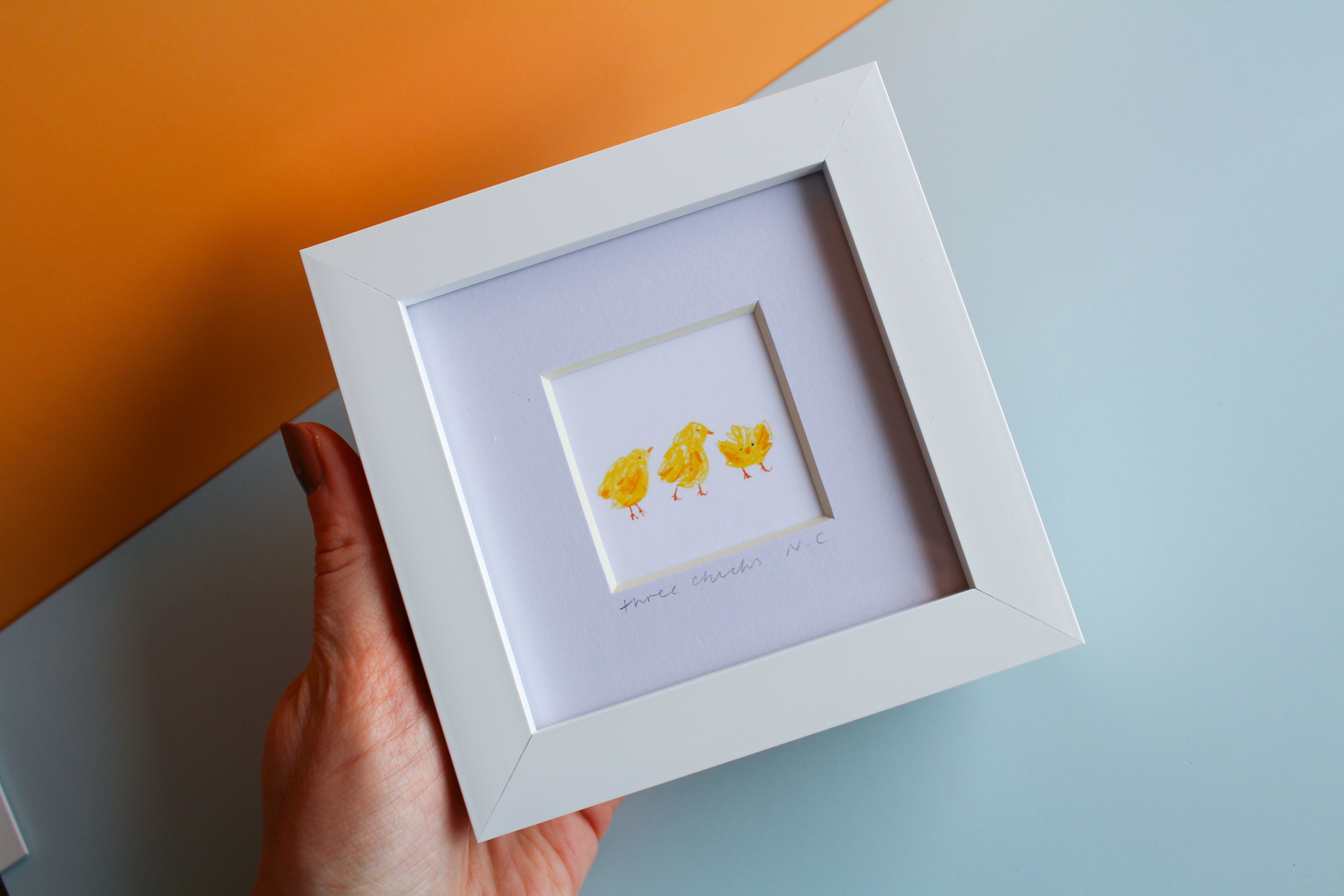 Three Chicks Mini Print