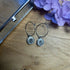 Lovely Disc Charm Hoops