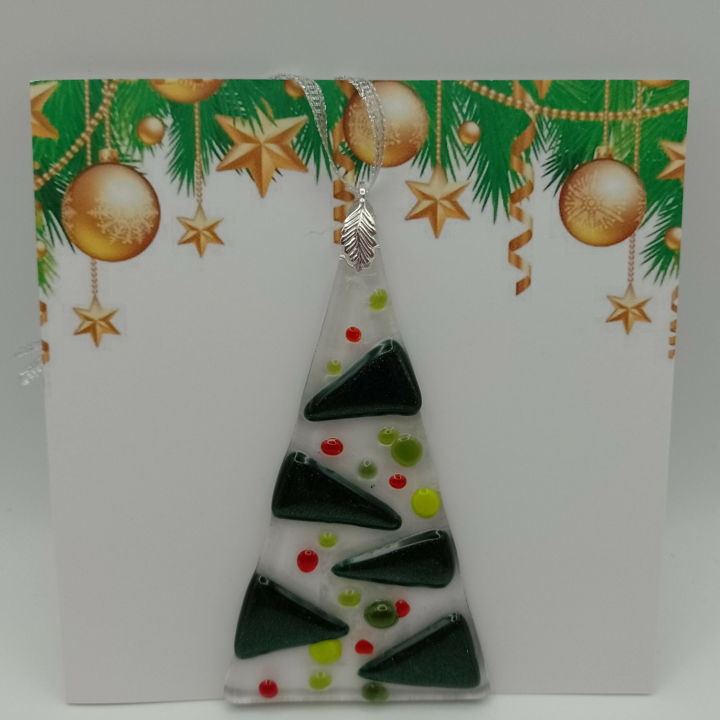 Fused Glass Christmas Card