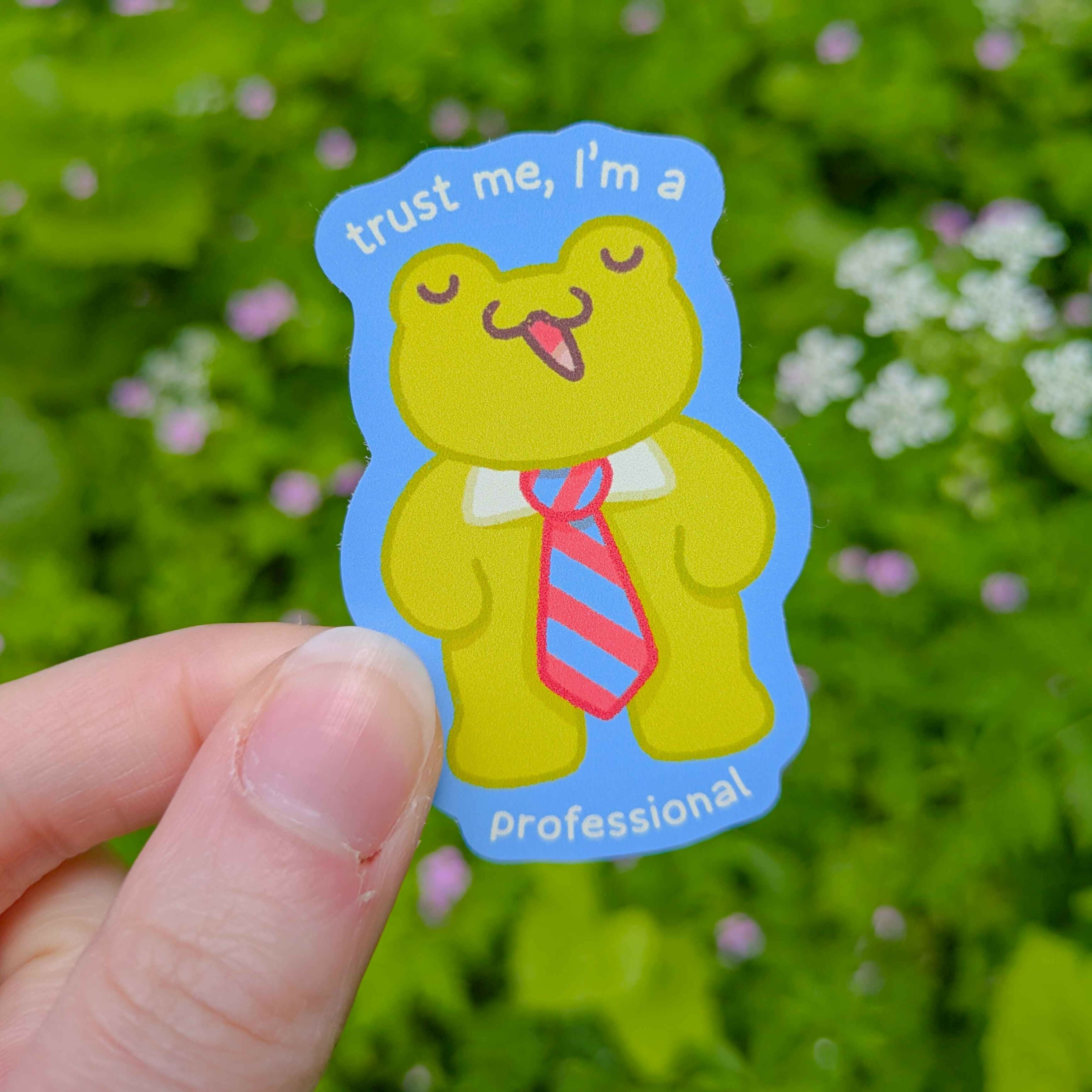 Trust Me frog - Matte Sticker Single