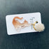 Hand-Poured Vibrant Mica Powder Resin Cat Keyring, Bag Charm with a Pom Pom