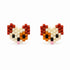 Handmade Beaded Stud Earrings - Pixel Animals, Various Designs