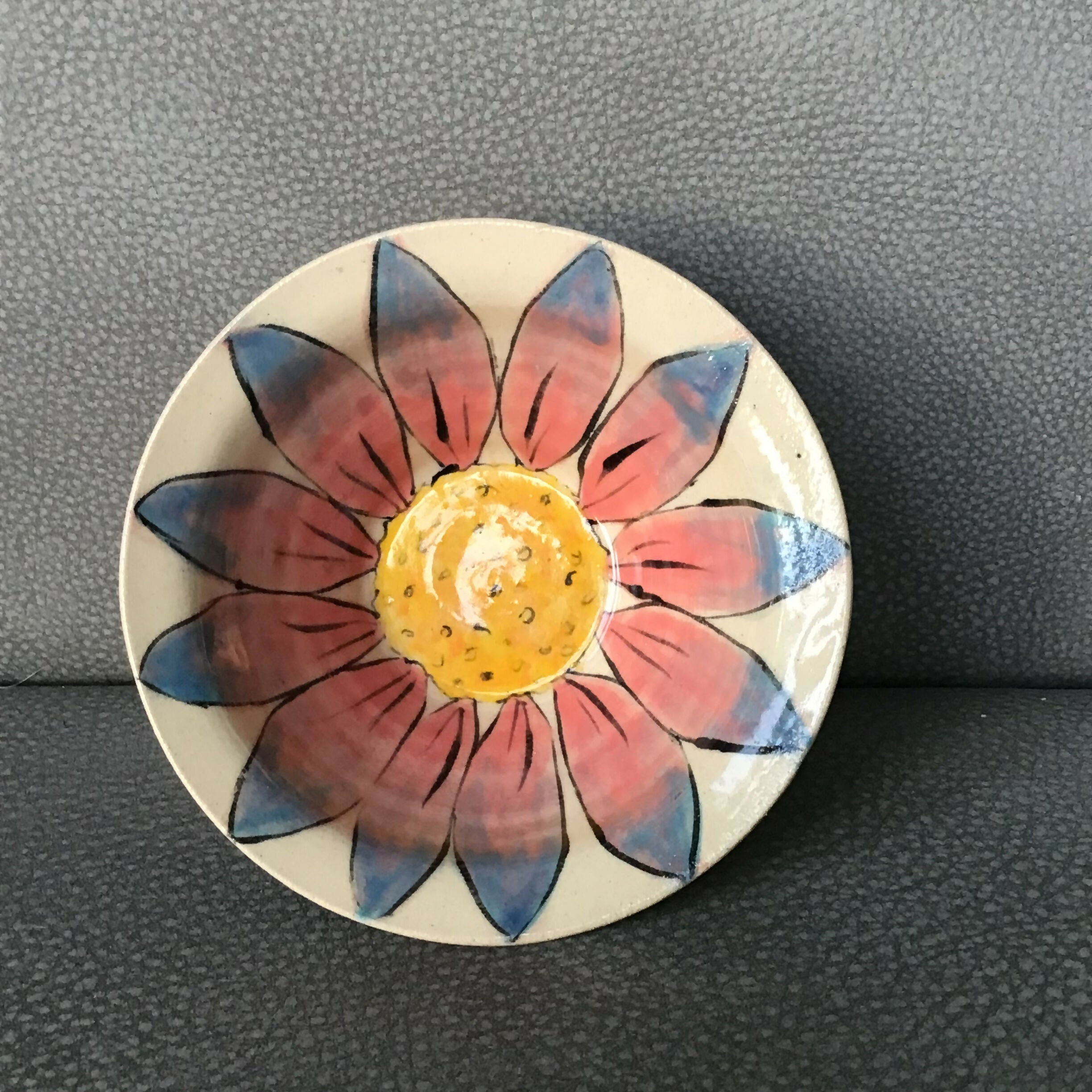 Handpainted Flower Dish