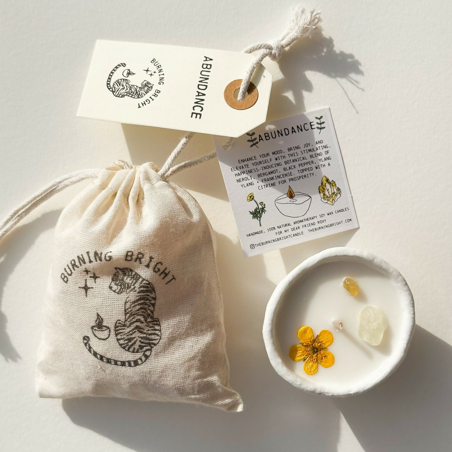 Abundance Pinch Pot Aromatherapy Candle