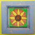 Sunflower Small Box Frame Clay Tile