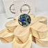ABALONE ROUND RING SIZE N