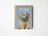 Happy Birthday Dog, Golden Retriever A6 Greetings Card