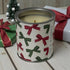 Christmas Bows Candle Tin