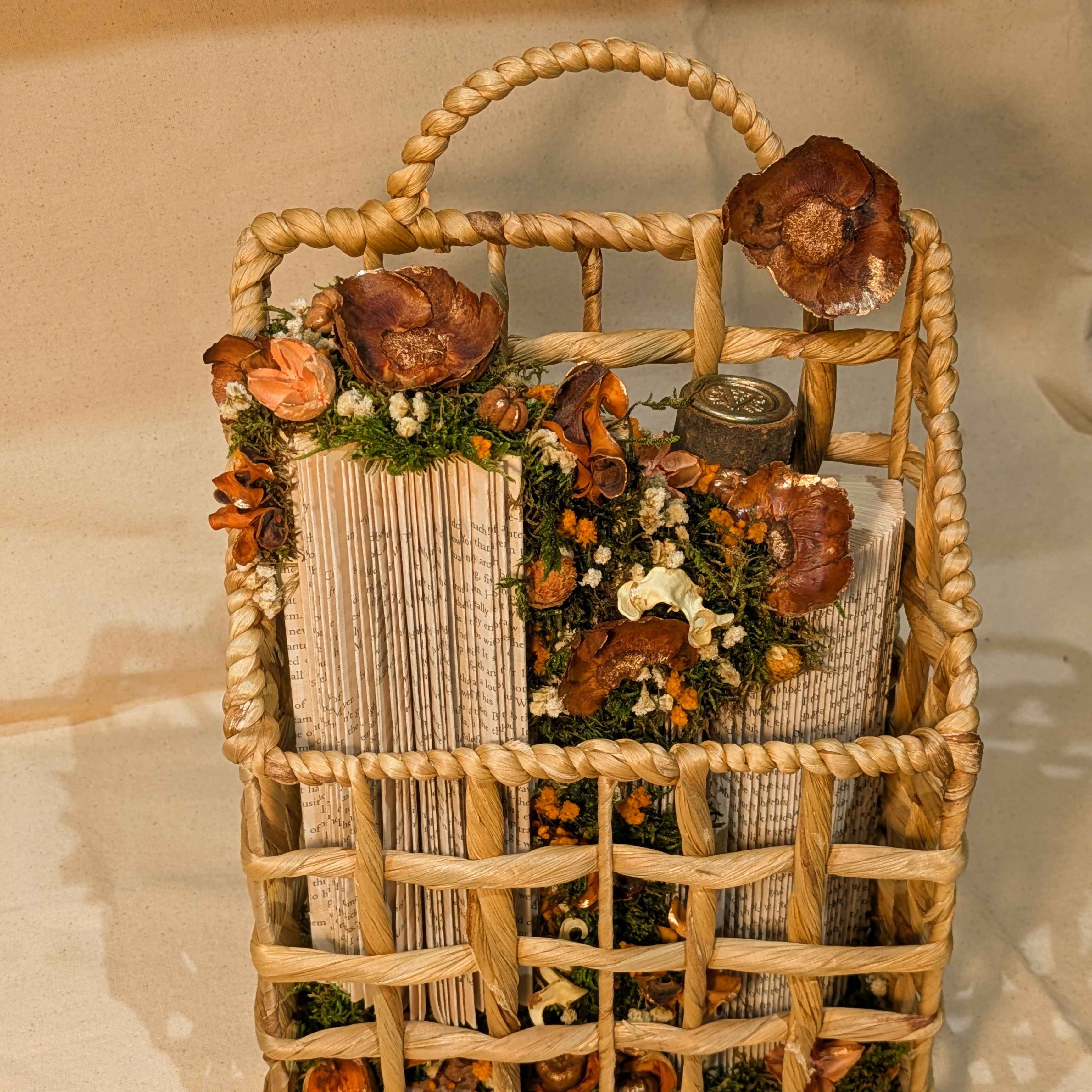 Floral Arrangement in Wall Basket