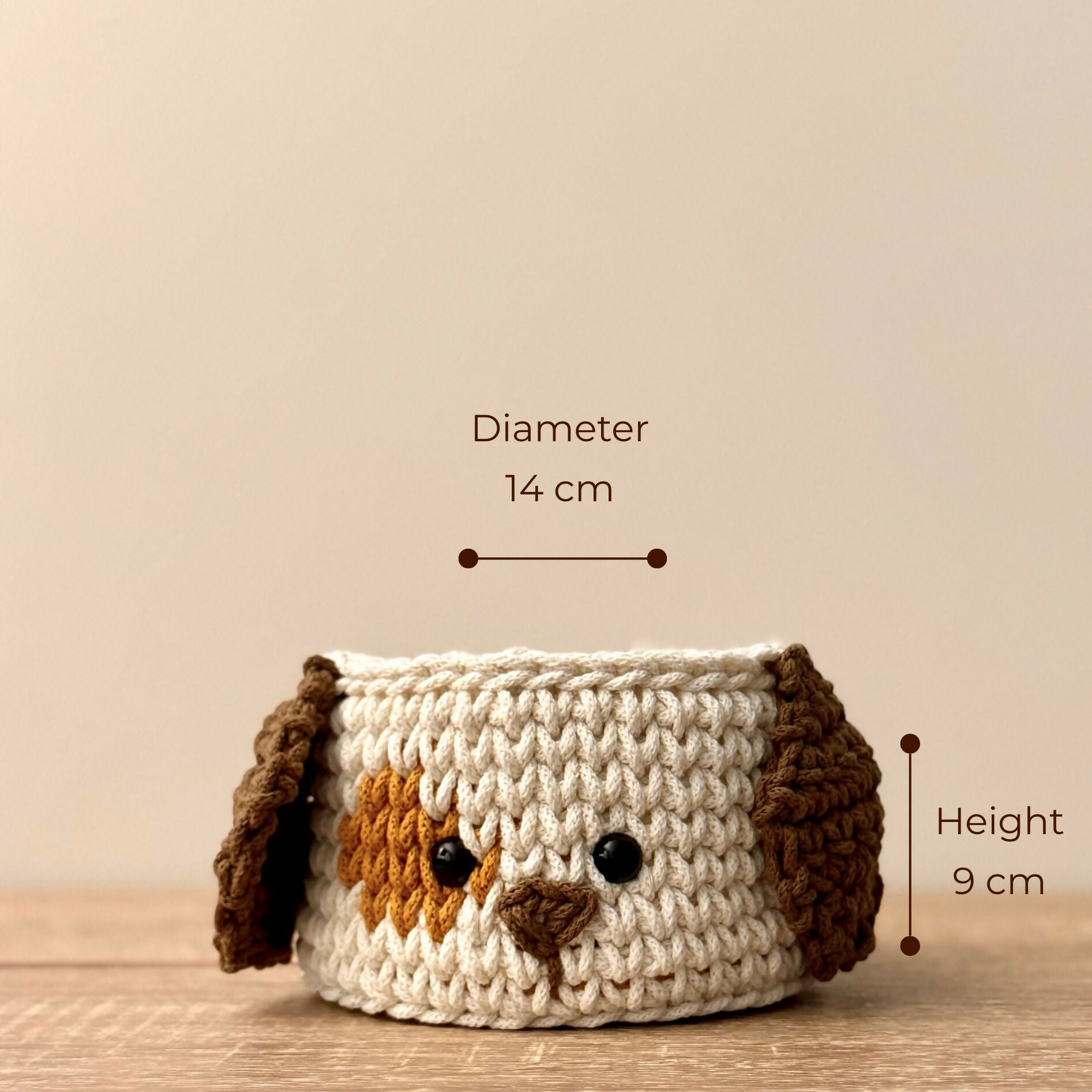 Crochet Puppy Basket