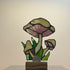 Stained Glass Mushroom on Stand