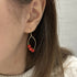 Red Poppy Flower Earrings