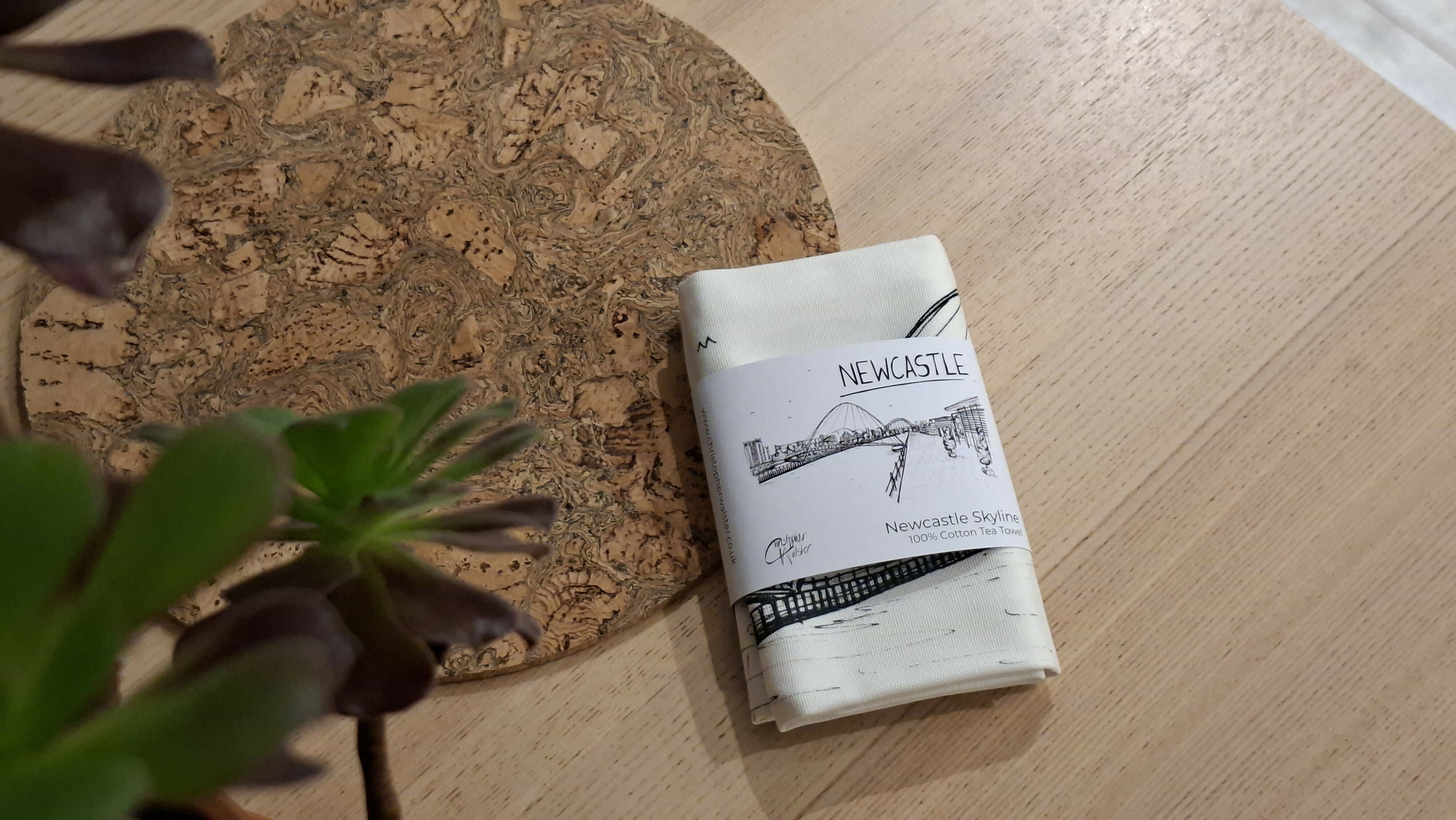 Newcastle Skyline Tea Towel