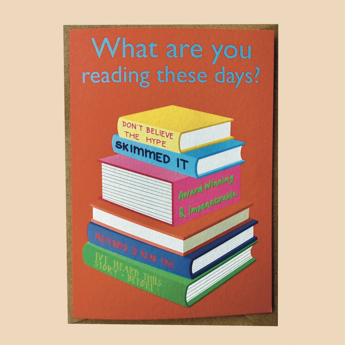 What Are You Reading These Days A6 Greetings Card