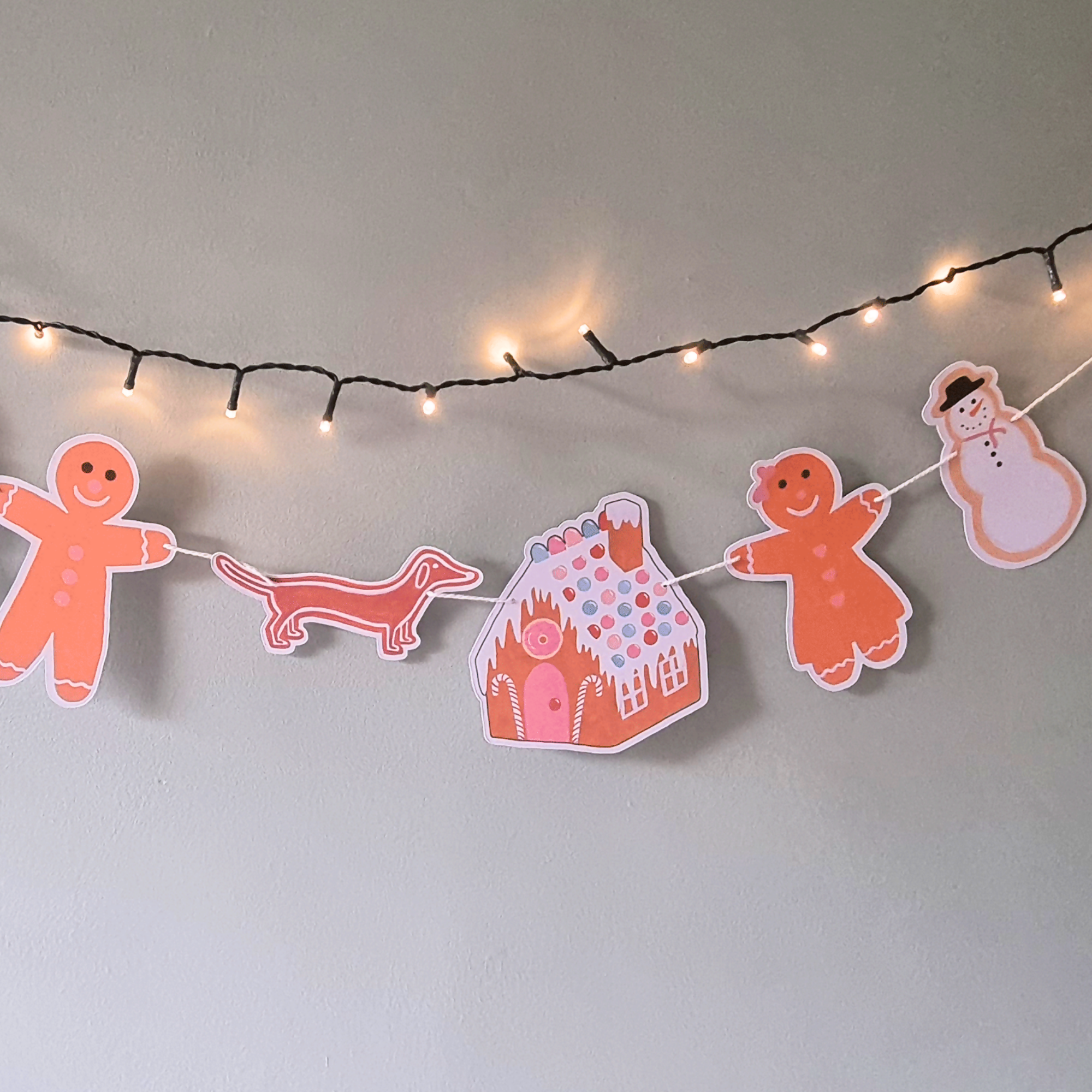 Christmas Gingerbread Cookies Garland