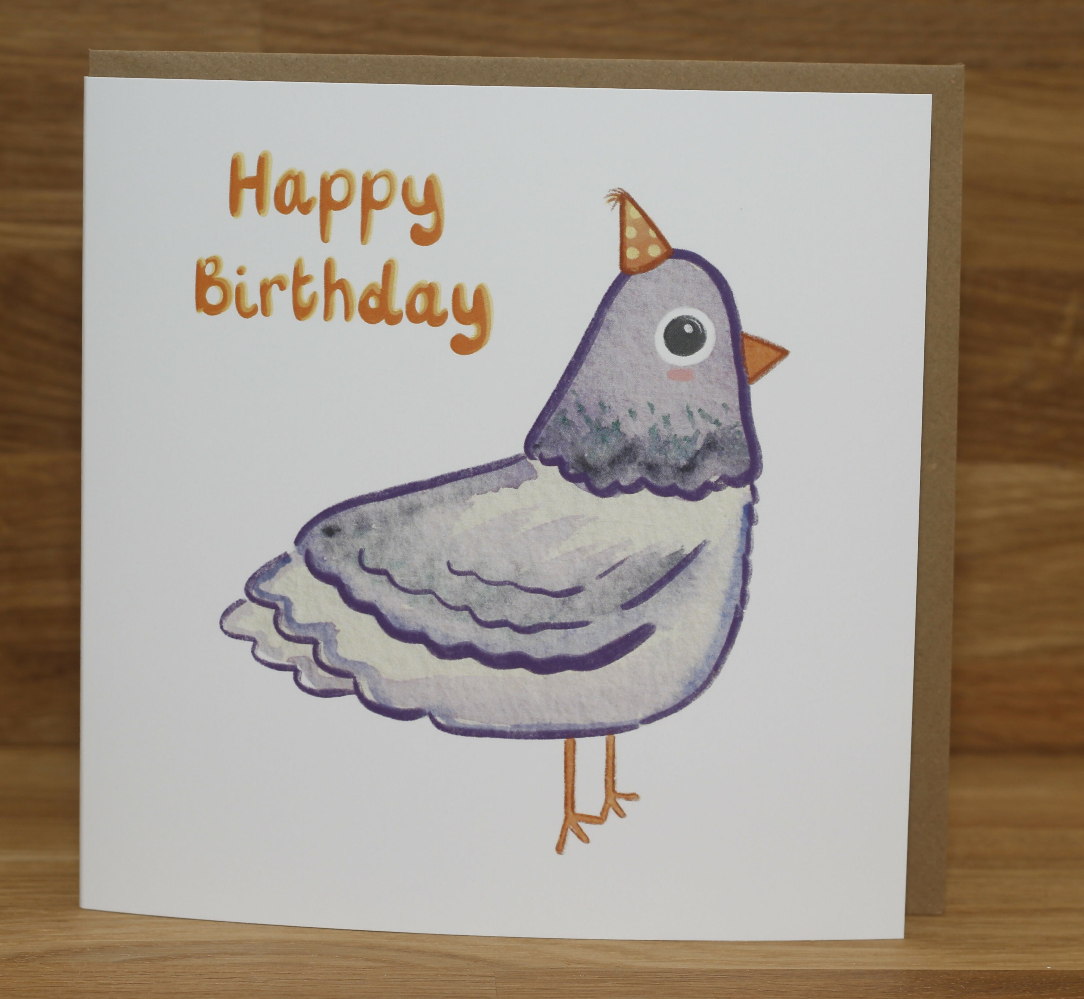 Happy Birthday Pigeon Greeting card