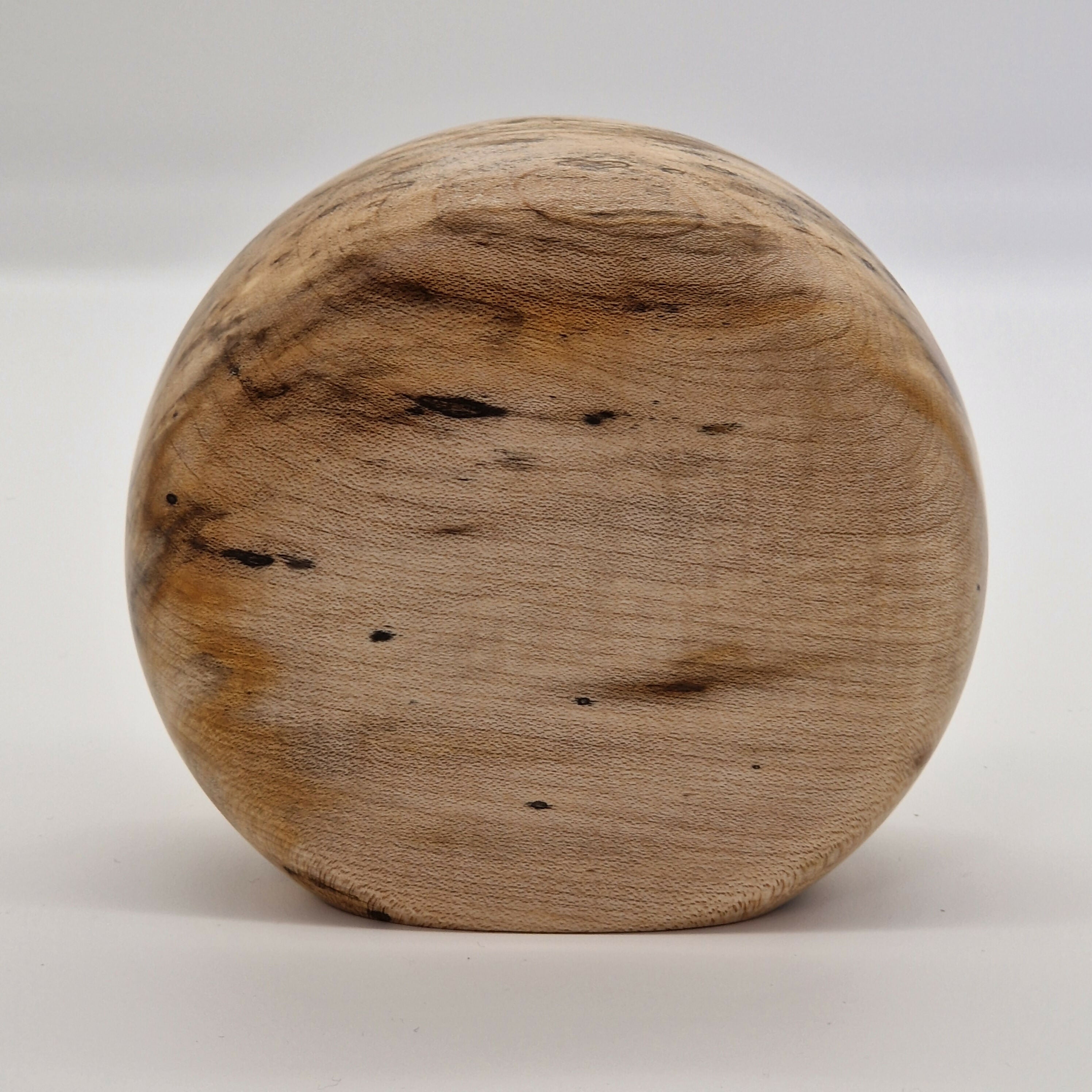 Small Hand Turned Mantle Clock made from Spalted Sycamore Wood