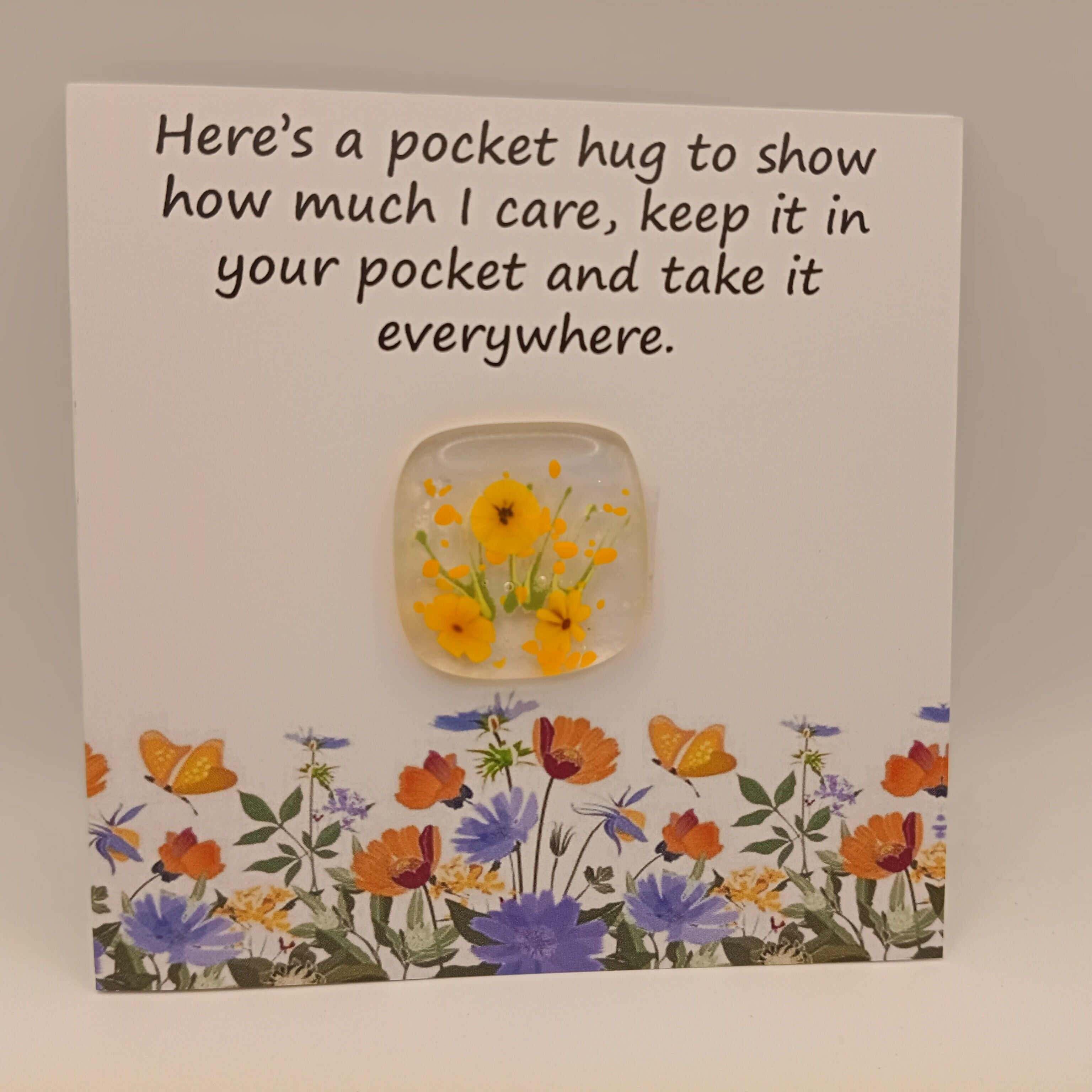 Glass Pocket Hug Card