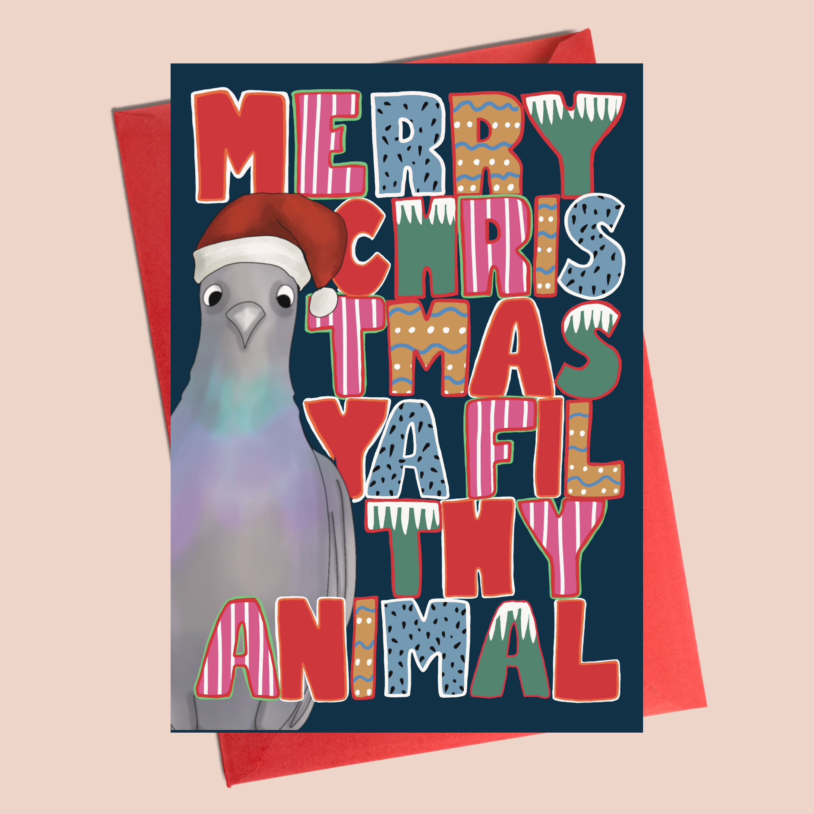Christmas Card - Filthy Animal