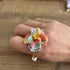Big Flower Crochet Bracelet